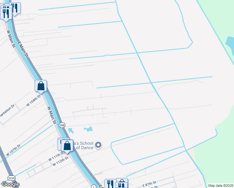 map of restaurants, bars, coffee shops, grocery stores, and more near 470 East 73rd Place in Cut Off