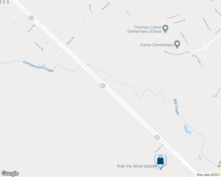 map of restaurants, bars, coffee shops, grocery stores, and more near 4225 Gerken Road in Rosenberg