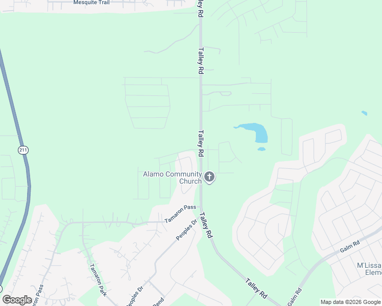 map of restaurants, bars, coffee shops, grocery stores, and more near 5271 Talley Road in San Antonio