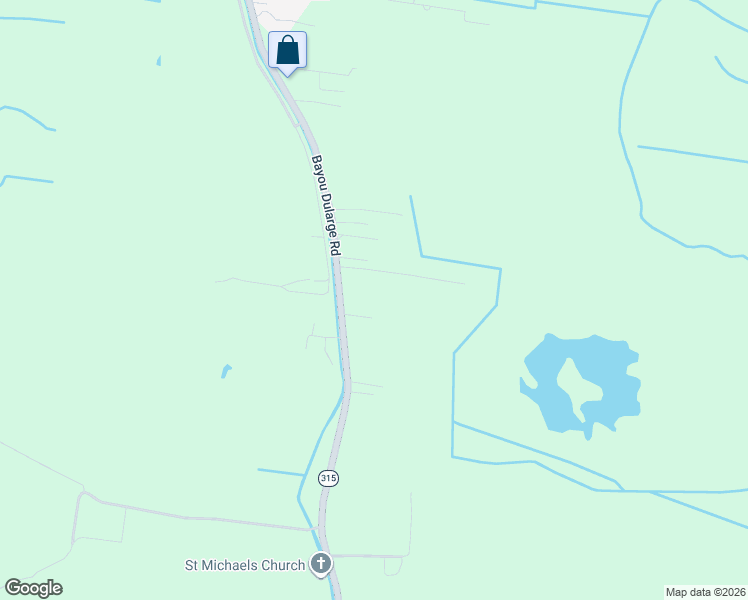 map of restaurants, bars, coffee shops, grocery stores, and more near 959 Bayou Dularge Road in Houma