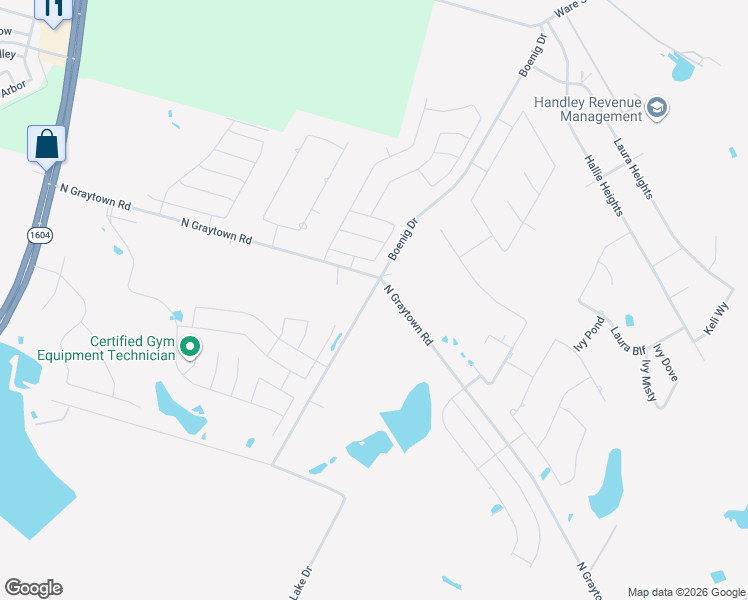 map of restaurants, bars, coffee shops, grocery stores, and more near 10674 Penelope Way in Converse