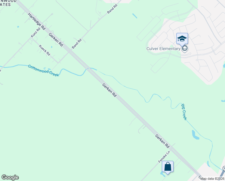 map of restaurants, bars, coffee shops, grocery stores, and more near 4225 Gerken Road in Rosenberg