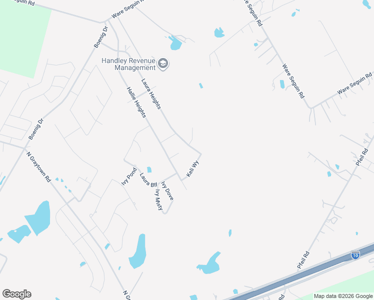 map of restaurants, bars, coffee shops, grocery stores, and more near 10525 Keli Way in Schertz