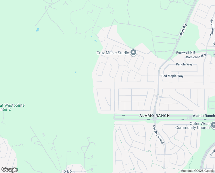 map of restaurants, bars, coffee shops, grocery stores, and more near 13031 Poppy Seed in San Antonio