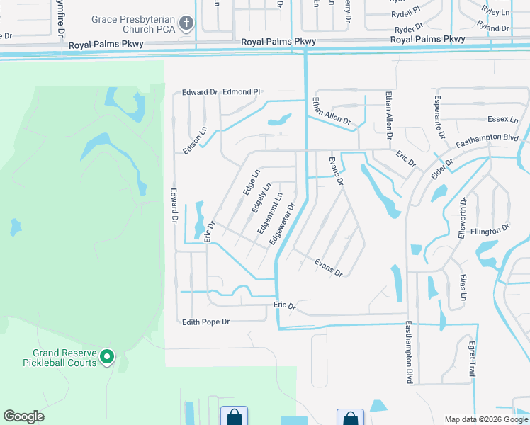map of restaurants, bars, coffee shops, grocery stores, and more near 12 Edgemont Lane in Palm Coast