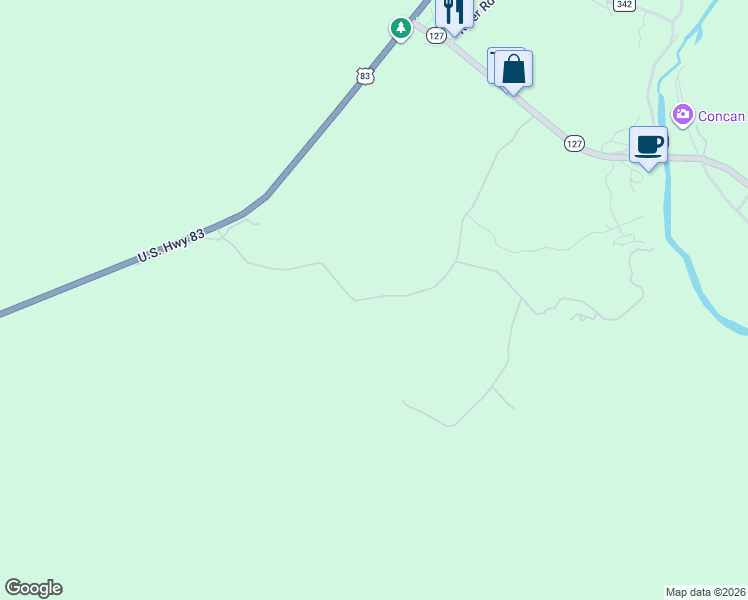 map of restaurants, bars, coffee shops, grocery stores, and more near Unnamed Road in Concan