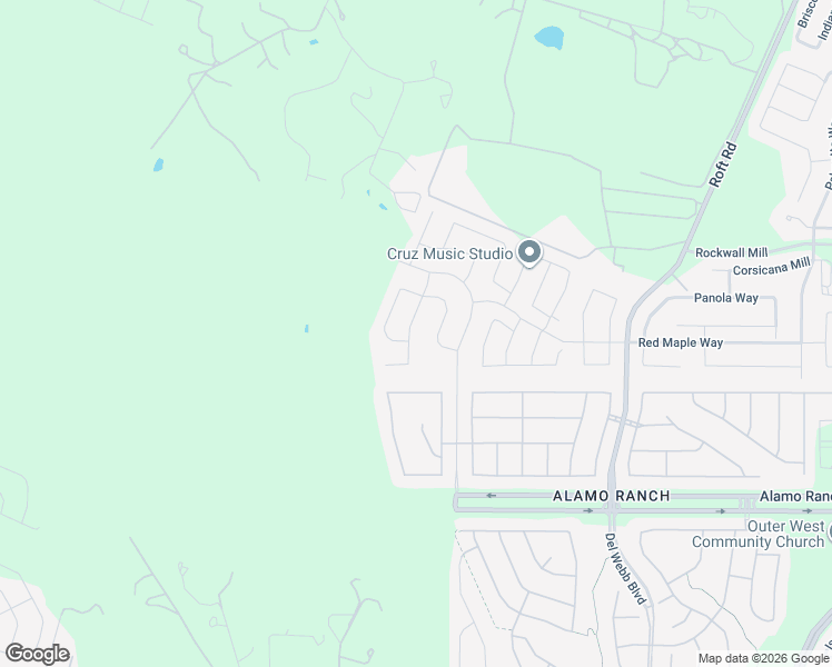 map of restaurants, bars, coffee shops, grocery stores, and more near 5806 Couble Falls in San Antonio