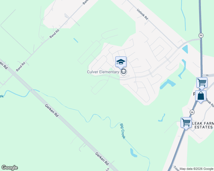 map of restaurants, bars, coffee shops, grocery stores, and more near Briarwood Crossing Drive in Rosenberg