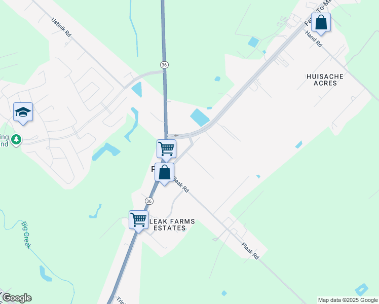 map of restaurants, bars, coffee shops, grocery stores, and more near 5515A Ponderosa Drive in Richmond