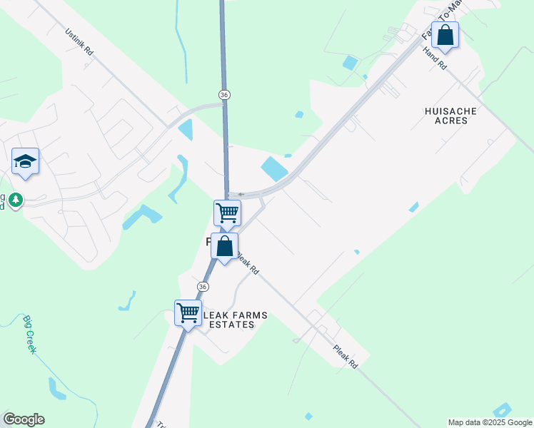map of restaurants, bars, coffee shops, grocery stores, and more near 5515A Ponderosa Drive in Richmond