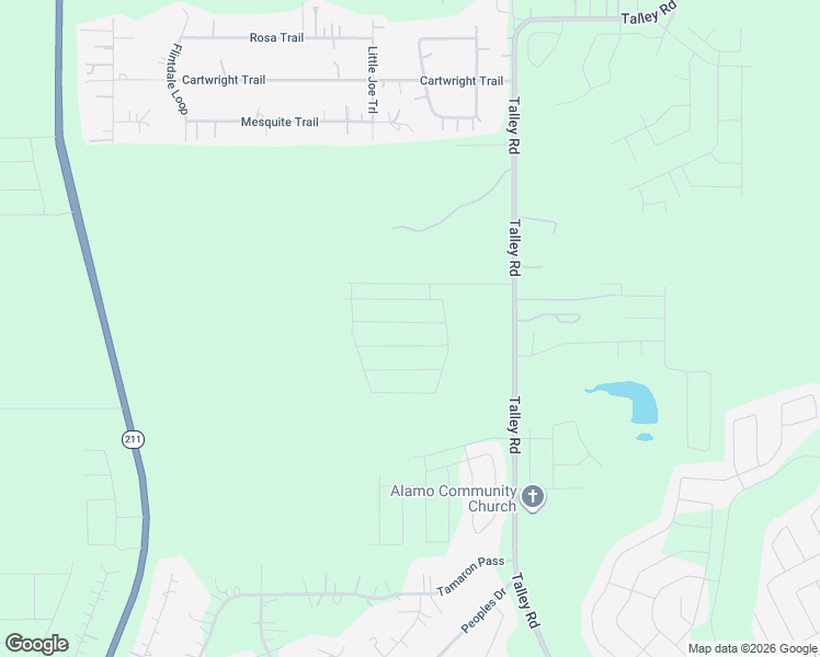 map of restaurants, bars, coffee shops, grocery stores, and more near 6021 Talley Road in San Antonio