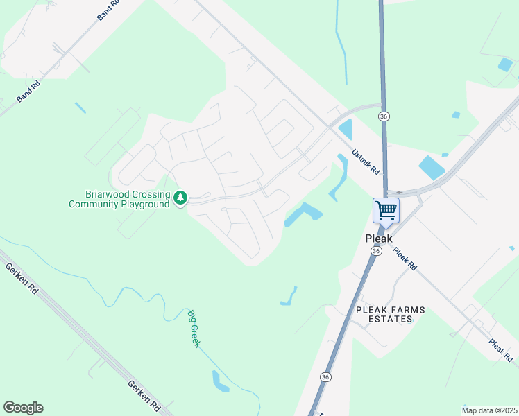 map of restaurants, bars, coffee shops, grocery stores, and more near 4903 Mountain Maple Trail in Rosenberg