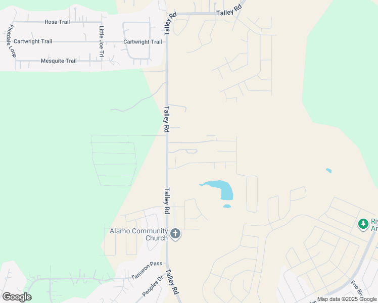 map of restaurants, bars, coffee shops, grocery stores, and more near 5898 Talley Road in San Antonio