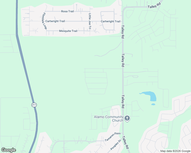map of restaurants, bars, coffee shops, grocery stores, and more near 6021 Talley Road in San Antonio