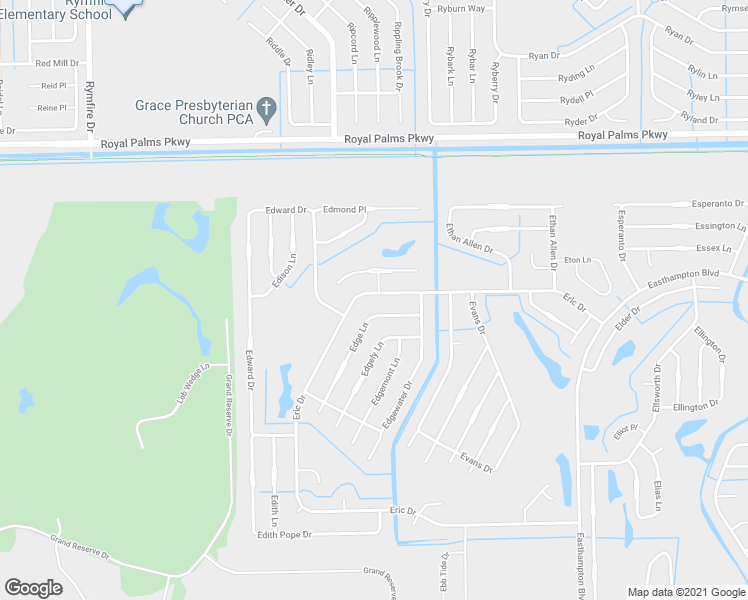 map of restaurants, bars, coffee shops, grocery stores, and more near 61 Eric Drive in Palm Coast