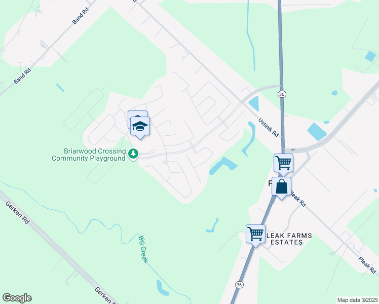 map of restaurants, bars, coffee shops, grocery stores, and more near 4903 Mountain Maple Trail in Rosenberg