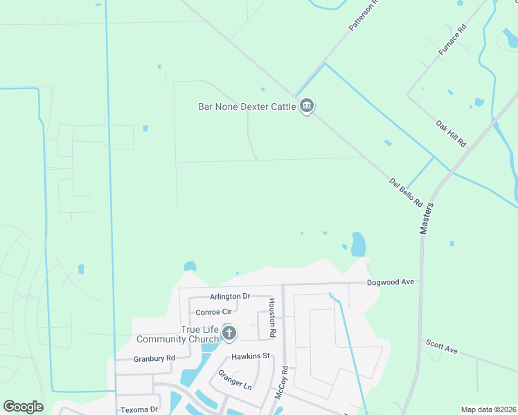 map of restaurants, bars, coffee shops, grocery stores, and more near 6510 Del Bello Spur in Manvel