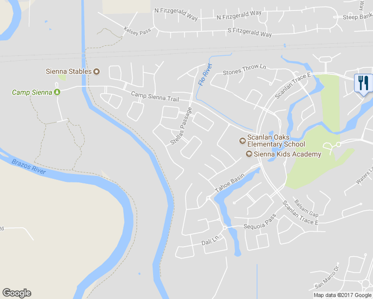 map of restaurants, bars, coffee shops, grocery stores, and more near 2914 Poplar Isle in Missouri City