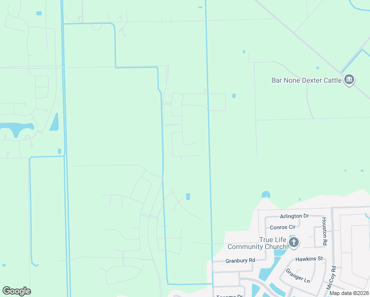 map of restaurants, bars, coffee shops, grocery stores, and more near 6626-1 Pollard Drive in Manvel