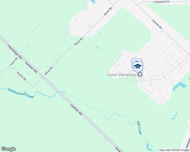 map of restaurants, bars, coffee shops, grocery stores, and more near Briarwood Crossing Drive in Rosenberg