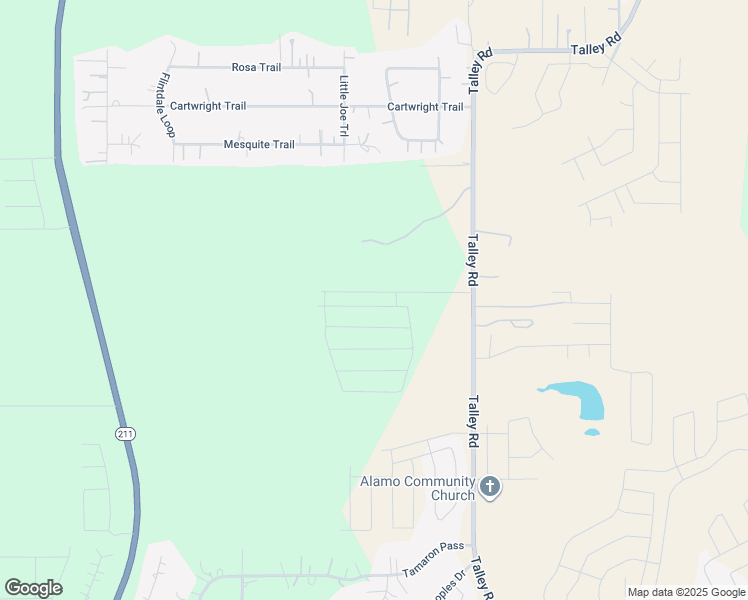 map of restaurants, bars, coffee shops, grocery stores, and more near 6021 Talley Road in San Antonio