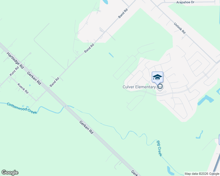 map of restaurants, bars, coffee shops, grocery stores, and more near Briarwood Crossing Drive in Rosenberg