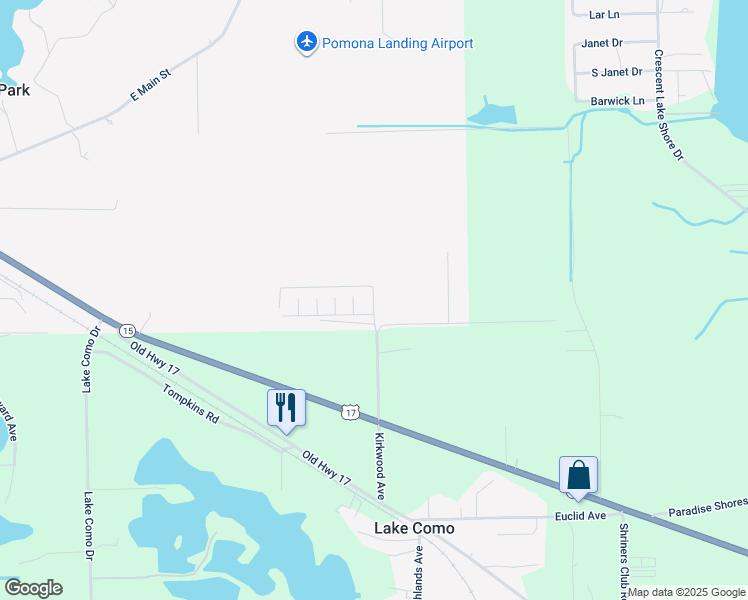 map of restaurants, bars, coffee shops, grocery stores, and more near 100 Miller Street in Pomona Park