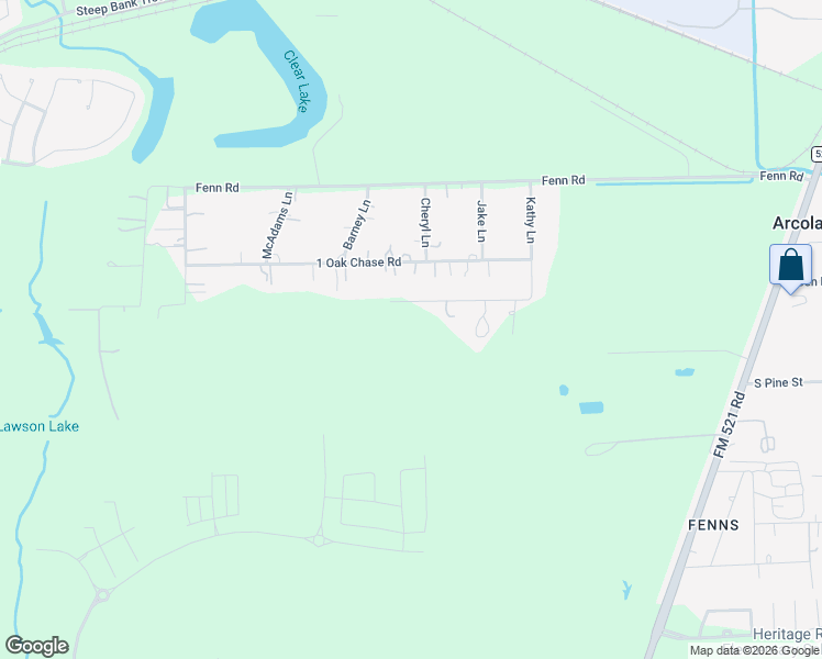 map of restaurants, bars, coffee shops, grocery stores, and more near 931 Lawson Road in Rosharon