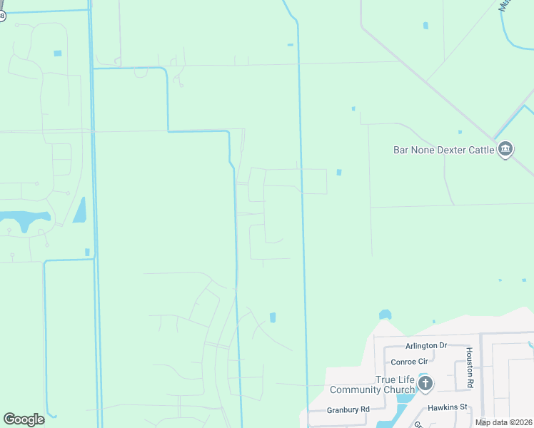 map of restaurants, bars, coffee shops, grocery stores, and more near 6626-1 Pollard Drive in Manvel