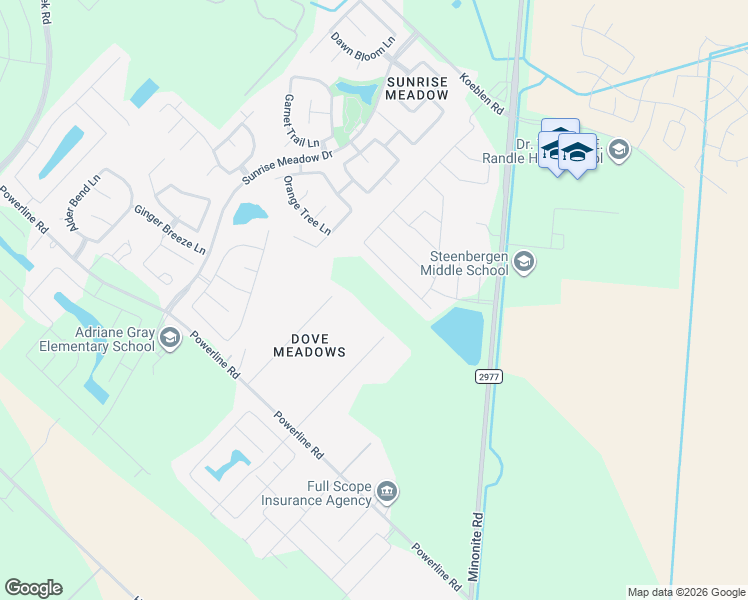 map of restaurants, bars, coffee shops, grocery stores, and more near 2977 Minonite Road in Richmond