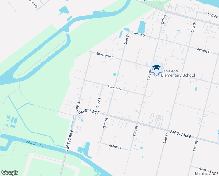 map of restaurants, bars, coffee shops, grocery stores, and more near 814 28th Street in San Leon