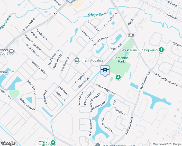 map of restaurants, bars, coffee shops, grocery stores, and more near 1102 Hawkhill Dr in Friendswood