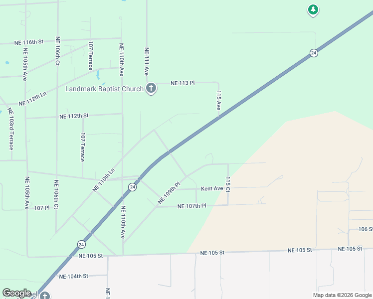 map of restaurants, bars, coffee shops, grocery stores, and more near 11330 Florida 24 in Archer