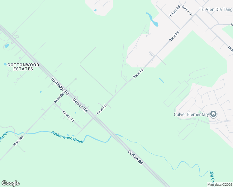 map of restaurants, bars, coffee shops, grocery stores, and more near 3661 Band Road in Rosenberg