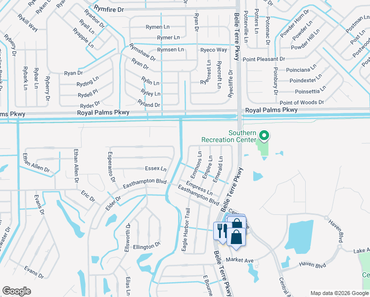 map of restaurants, bars, coffee shops, grocery stores, and more near 20 Esperanto Drive in Palm Coast