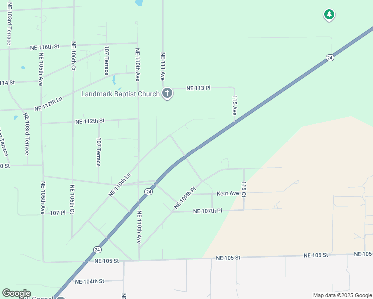 map of restaurants, bars, coffee shops, grocery stores, and more near 11330 Florida 24 in Archer