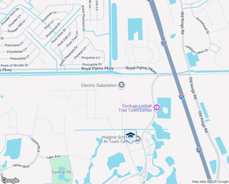 map of restaurants, bars, coffee shops, grocery stores, and more near 755 Luke Lane in Flagler Beach