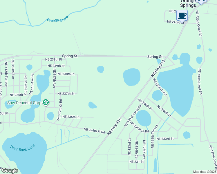 map of restaurants, bars, coffee shops, grocery stores, and more near 12150 County Highway 318 in Fort McCoy