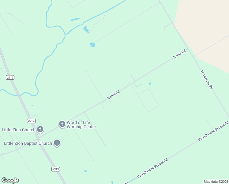 map of restaurants, bars, coffee shops, grocery stores, and more near 12500 Battle Road in Beasley