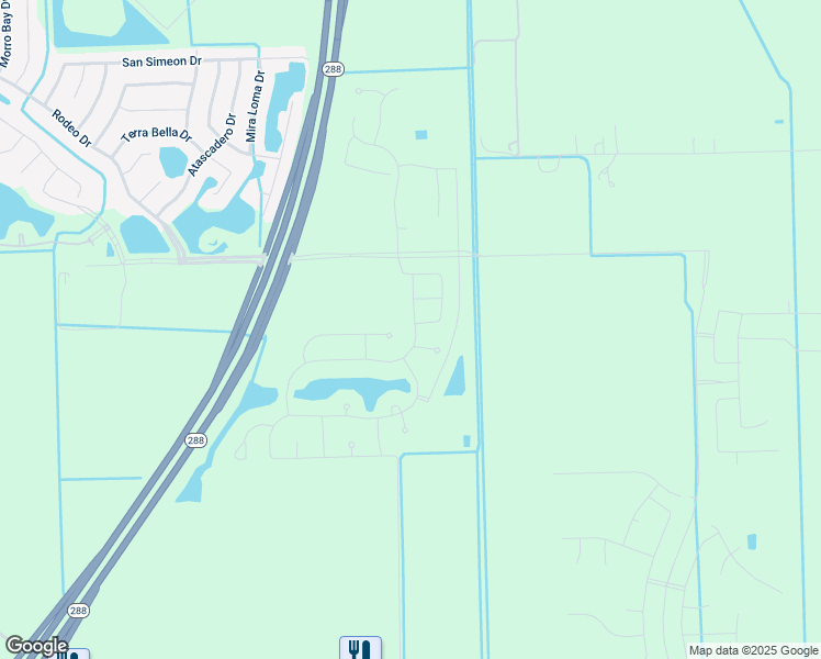 map of restaurants, bars, coffee shops, grocery stores, and more near 6207 Iowa Lane in Manvel