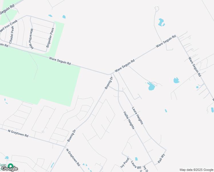 map of restaurants, bars, coffee shops, grocery stores, and more near 10933 Boenig Drive in Converse