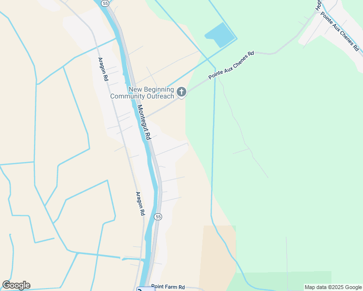 map of restaurants, bars, coffee shops, grocery stores, and more near 121 Boudreaux St in Montegut