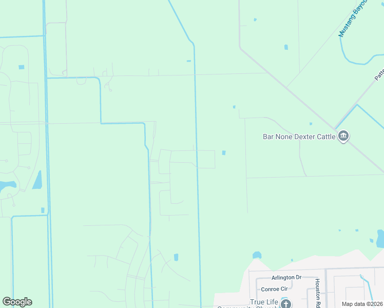 map of restaurants, bars, coffee shops, grocery stores, and more near 6420 Pollard Drive in Manvel