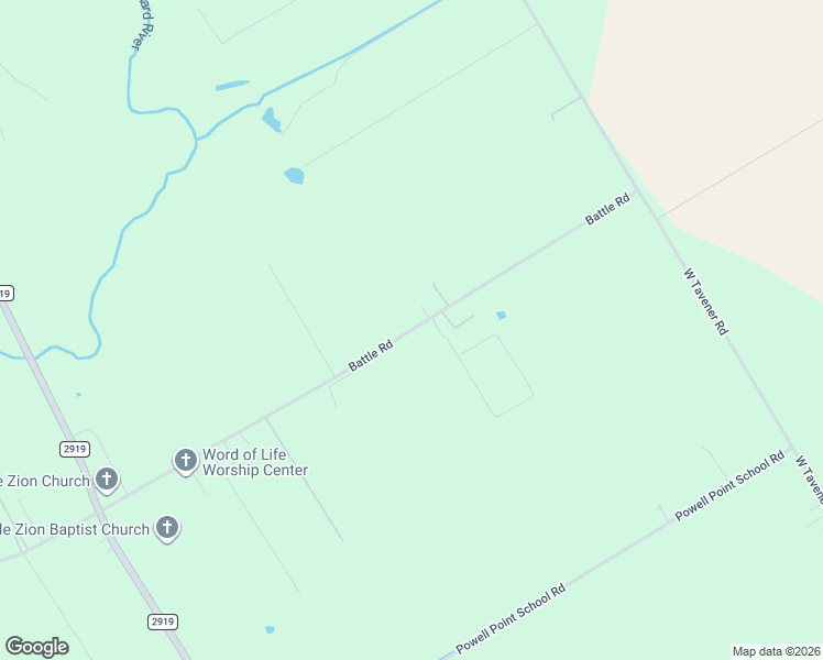 map of restaurants, bars, coffee shops, grocery stores, and more near 12500 Battle Road in Beasley