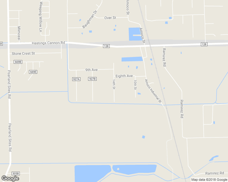 map of restaurants, bars, coffee shops, grocery stores, and more near 19234 County Road 927C in Alvin