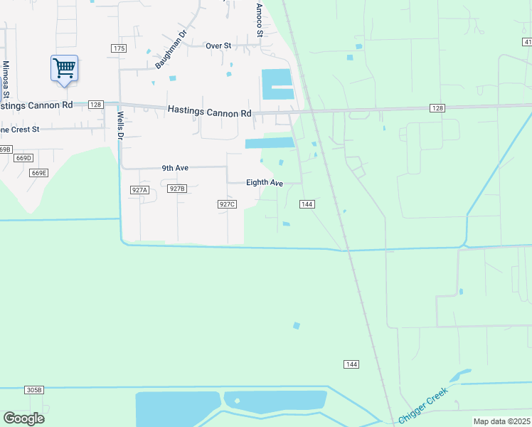 map of restaurants, bars, coffee shops, grocery stores, and more near 19050 Amoco Drive South in Alvin