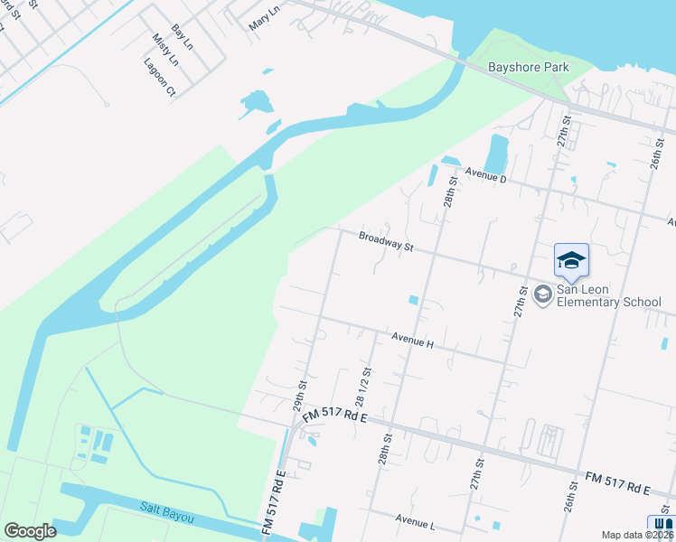 map of restaurants, bars, coffee shops, grocery stores, and more near 733 29th Street in San Leon
