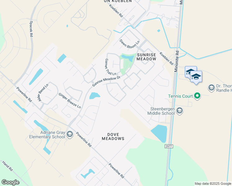 map of restaurants, bars, coffee shops, grocery stores, and more near 4410 Thistle Pond Court in Richmond