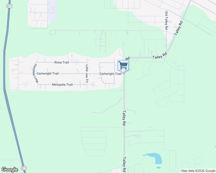 map of restaurants, bars, coffee shops, grocery stores, and more near 14830 South Michael Loop in San Antonio