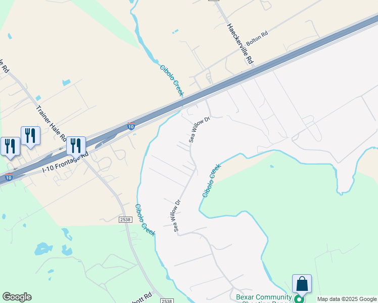 map of restaurants, bars, coffee shops, grocery stores, and more near 406 Sea Willow Drive in Marion